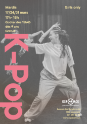 Orange Affiche Minimaliste Simple Événement Danse